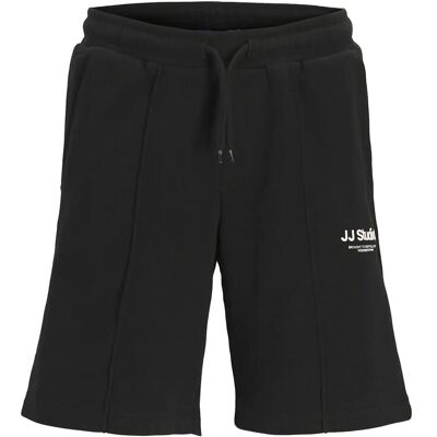 Jack & Jones Jpstkane Soho Sweat Shorts Mid Jnr 152 BLACK 152 Jack & Jones Jpstkane Soho Sweat Shorts Mid Jnr 152 BLACK 152