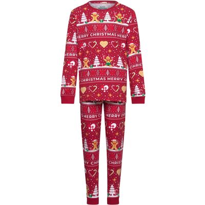 Happy Seasons Christmas Cookie Pyjamas Red - Kids 5-6ÅR TANGO RED 5-6ÅR Happy Seasons Christmas Cookie Pyjamas Red - Kids 5-6ÅR TANGO RED 5-6ÅR
