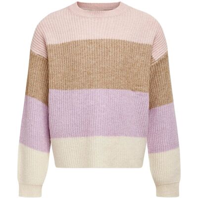 Kids Only Kogsandy L/S Stripe Pullover Knt Noos 134-140 SEPIA ROSE 134-140 Kids Only Kogsandy L/S Stripe Pullover Knt Noos 134-140 SEPIA ROSE 134-140