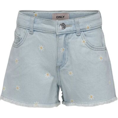 Kids Only Kogrobyn Daisy Shorts Bj Noos 122 LIGHT BLUE DENIM 122 Kids Only Kogrobyn Daisy Shorts Bj Noos 122 LIGHT BLUE DENIM 122