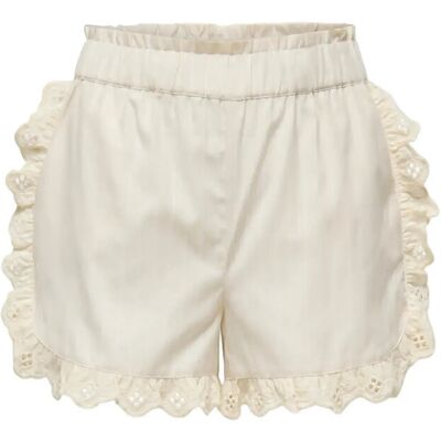 Kids Only Kogirisa Embroidery Shorts Wvn 122 OATMEAL 122 Kids Only Kogirisa Embroidery Shorts Wvn 122 OATMEAL 122