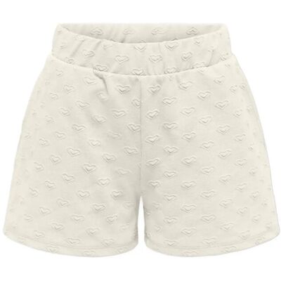 Kids Only Kogsimone Wide Heart Shorts Swt 122 TOFU 122 Kids Only Kogsimone Wide Heart Shorts Swt 122 TOFU 122