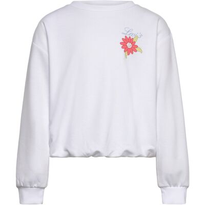 Levi's ® Bubble Hem Long Sleeve Top 128 BRIGHT WHITE 128 Levi's ® Bubble Hem Long Sleeve Top 128 BRIGHT WHITE 128
