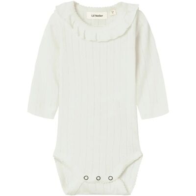 Lil'Atelier Nbfrachel Nis Ls Slim Body Lil Noos 74 COCONUT MILK 74 Lil'Atelier Nbfrachel Nis Ls Slim Body Lil Noos 74 COCONUT MILK 74