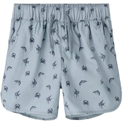 Lil'Atelier Nmmfandyn Loose Swim Shorts Lil 116 ZEN BLUE 116 Lil'Atelier Nmmfandyn Loose Swim Shorts Lil 116 ZEN BLUE 116