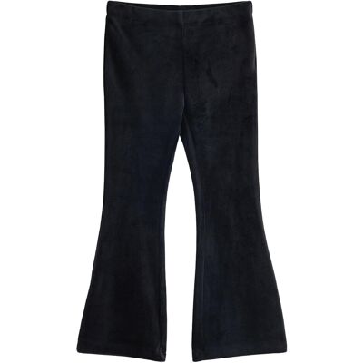 Lindex Flared Leggings In Velour 92 BLACK 92 Lindex Flared Leggings In Velour 92 BLACK 92