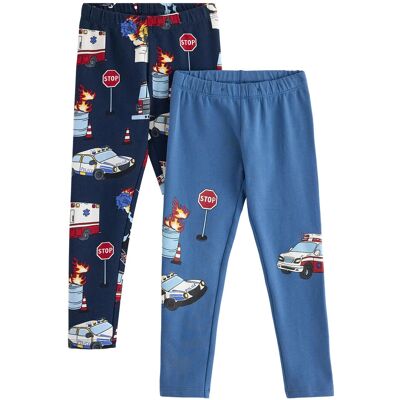 Lindex Leggings 2 Pack Trucks 92 LIGHT DUSTY BLUE 92 Lindex Leggings 2 Pack Trucks 92 LIGHT DUSTY BLUE 92