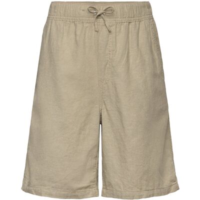 Lindex Shorts Linen Blend 140 LT DUSTY KHAKI 140 Lindex Shorts Linen Blend 140 LT DUSTY KHAKI 140