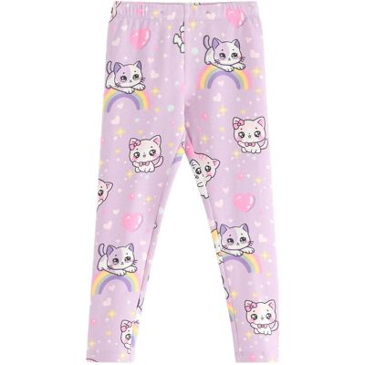 Lindex Leggings Br Inside Aop Cats A 98 LIGHT LILAC 98 Lindex Leggings Br Inside Aop Cats A 98 LIGHT LILAC 98