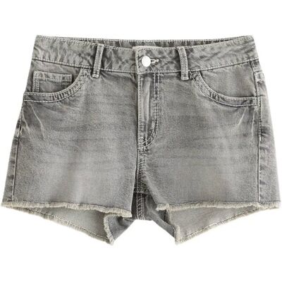 Lindex Denim Shorts With Decorated Back Pockets 128 GREY 128 Lindex Denim Shorts With Decorated Back Pockets 128 GREY 128