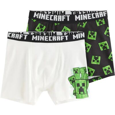 Lindex 2-Pack Minecraft Boxer Shorts 134/140 BLACK 134/140 Lindex 2-Pack Minecraft Boxer Shorts 134/140 BLACK 134/140