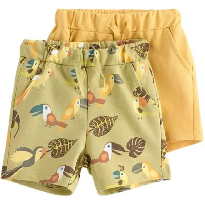 Lindex 2-Pack Shorts 62 LIGHT DUSTY YELLOW 62 Lindex 2-Pack Shorts 62 LIGHT DUSTY YELLOW 62