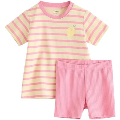 Lindex Set With Top And Cycling Shorts 98 PINK 98 Lindex Set With Top And Cycling Shorts 98 PINK 98