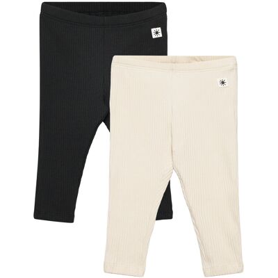 Lindex Leggings Basic Rib 2 Pack 50 OFF BLACK 50 Lindex Leggings Basic Rib 2 Pack 50 OFF BLACK 50