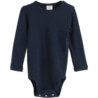 Lindex Long Sleeve Merino Wool Bodysuit 62 NAVY 62 Lindex Long Sleeve Merino Wool Bodysuit 62 NAVY 62