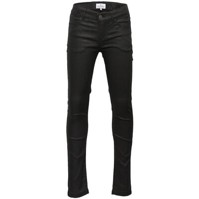 Designers Remix Girls Coated Skinny Fit Jeans 176 BLACK 176 Designers Remix Girls Coated Skinny Fit Jeans 176 BLACK 176
