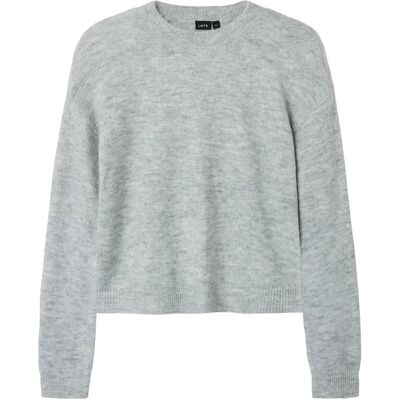 LMTD Nlflodet Ls Short Knit Noos 170-176 LIGHT GREY MELANGE 170-176 LMTD Nlflodet Ls Short Knit Noos 170-176 LIGHT GREY MELANGE 170-176
