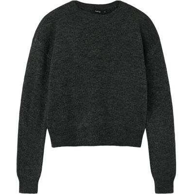 LMTD Nlflodet Ls Short Knit Noos 122-128 RAVEN 122-128 LMTD Nlflodet Ls Short Knit Noos 122-128 RAVEN 122-128