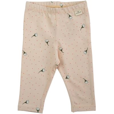 LouieLouie Louie Leggings - Jersey 50 WHITE FLOWERS ROSE 50 LouieLouie Louie Leggings - Jersey 50 WHITE FLOWERS ROSE 50