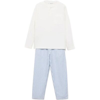 Mango Striped Long Pyjamas 2-3 LT-PASTEL BLUE 2-3 Mango Striped Long Pyjamas 2-3 LT-PASTEL BLUE 2-3