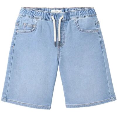 Mango Elastic Waist Denim Bermuda Shorts 116 OPEN BLUE 116 Mango Elastic Waist Denim Bermuda Shorts 116 OPEN BLUE 116