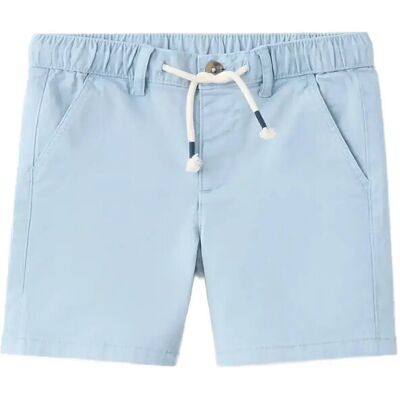 Mango Cotton Shorts With Drawstring 12-18M LT-PASTEL BLUE 12-18M Mango Cotton Shorts With Drawstring 12-18M LT-PASTEL BLUE 12-18M
