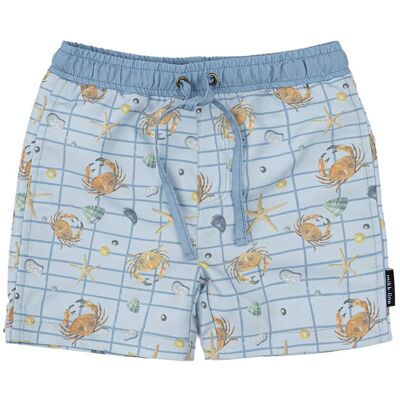 mikk-line Swim Shorts Aop 122/128CM FADED DENIM 122/128CM mikk-line Swim Shorts Aop 122/128CM FADED DENIM 122/128CM