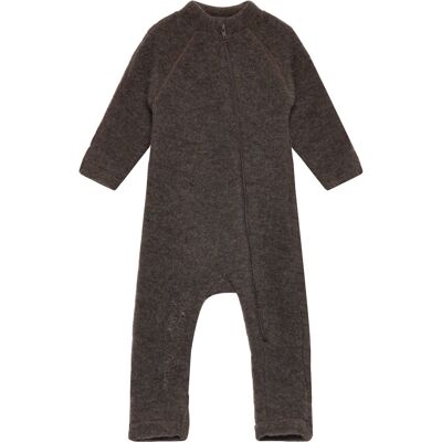 Mikk-Line Noos Ulloverall - Mörkbrun melange - 3 år - Overalls Mikk-Line Noos Ulloverall - Mörkbrun melange - 3 år - Overalls