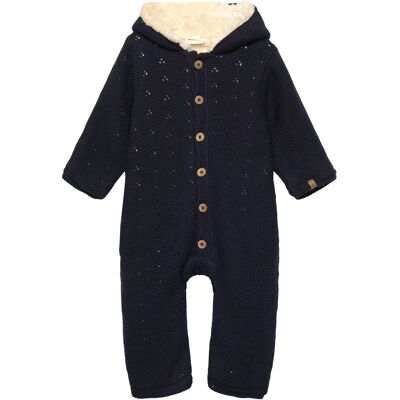 Minymo Suit Knit W. Teddy Lining 68 PARISIAN NIGHT 68 Minymo Suit Knit W. Teddy Lining 68 PARISIAN NIGHT 68