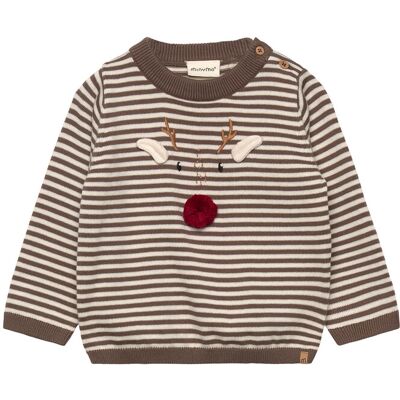 Minymo Pullover Knit 50 CHOCOLATE CHIP 50 Minymo Pullover Knit 50 CHOCOLATE CHIP 50