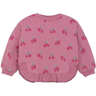 Minymo Sweatshirt Ls Aop 116 MAUVE ORCHID 116 Minymo Sweatshirt Ls Aop 116 MAUVE ORCHID 116