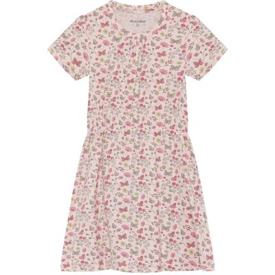 Minymo Dress Ss Aop 116 RAINDROPS ON ROSES 116 Minymo Dress Ss Aop 116 RAINDROPS ON ROSES 116