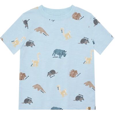 Minymo T-Shirt Ss Aop 122 NIAGARA MIST 122 Minymo T-Shirt Ss Aop 122 NIAGARA MIST 122