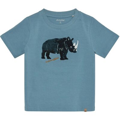 Minymo T-Shirt Ss 122 BLUE SHADOW 122 Minymo T-Shirt Ss 122 BLUE SHADOW 122