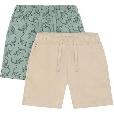 Minymo Shorts Sweat 2-Pack 116 LILY PAD 116 Minymo Shorts Sweat 2-Pack 116 LILY PAD 116