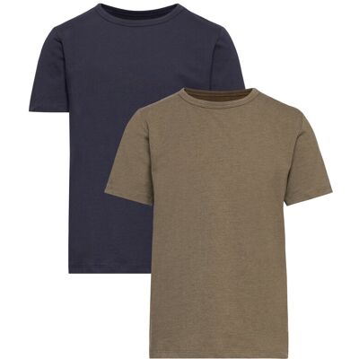 Minymo Basic 32 -T-Shirt Ss (2-Pack) 86 DARK OLIVE 86 Minymo Basic 32 -T-Shirt Ss (2-Pack) 86 DARK OLIVE 86