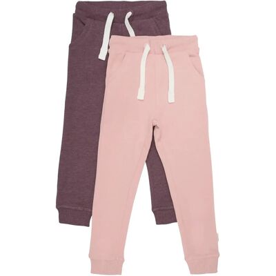 Minymo Basic 37 -Sweat Pant (2-Pack) 122 MISTY ROSE 122 Minymo Basic 37 -Sweat Pant (2-Pack) 122 MISTY ROSE 122