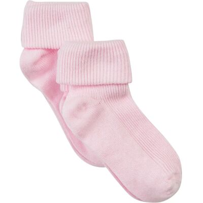 Minymo Baby Rib Sock W. Fold (2-Pack) 11\14 LIGHT ROSE 11\14 Minymo Baby Rib Sock W. Fold (2-Pack) 11\14 LIGHT ROSE 11\14
