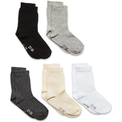 Minymo Ankle Sock - Multi (5-Pack) 27-30 WHITE 27-30 Minymo Ankle Sock - Multi (5-Pack) 27-30 WHITE 27-30