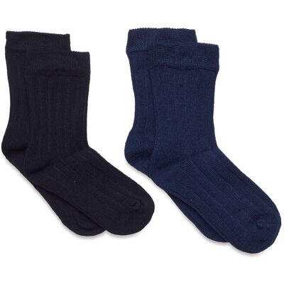 Minymo Ankle Sock - Rib (2-Pack) 15\18 TOTAL ECLIPSE 15\18 Minymo Ankle Sock - Rib (2-Pack) 15\18 TOTAL ECLIPSE 15\18