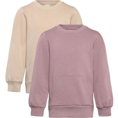 Minymo Sweat Shirt (2-Pack) 116 ELDERBERRY 116 Minymo Sweat Shirt (2-Pack) 116 ELDERBERRY 116