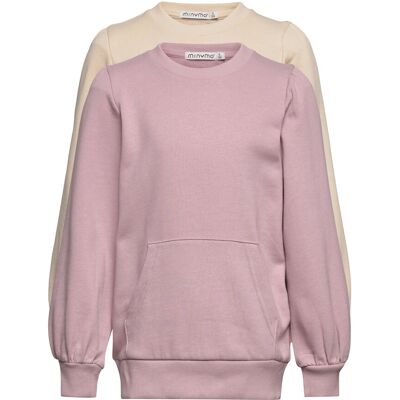 Minymo Sweat Shirt (2-Pack) 80 VIOLET ICE 80 Minymo Sweat Shirt (2-Pack) 80 VIOLET ICE 80