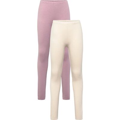 Minymo Sweat Leggings (2-Pack) 134 ELDERBERRY 134 Minymo Sweat Leggings (2-Pack) 134 ELDERBERRY 134