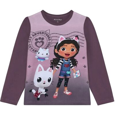 Minymo T-Shirt Ls 104 BLACK PLUM 104 Minymo T-Shirt Ls 104 BLACK PLUM 104
