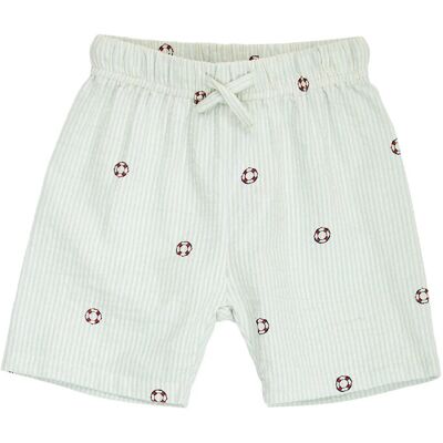 Müsli by Green Cotton Seersucker Stripe Shorts Baby 86 TOFU/ OCEAN/ MINERAL RED 86 Müsli by Green Cotton Seersucker Stripe Shorts Baby 86 TOFU/ OCEAN/ MINERAL RED 86