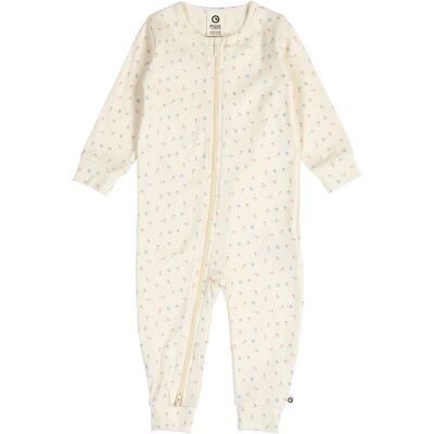Müsli by Green Cotton Spring Zip Bodysuit 74 TOFU/ NECTAR/ SHELL BLUE 74 Müsli by Green Cotton Spring Zip Bodysuit 74 TOFU/ NECTAR/ SHELL BLUE 74
