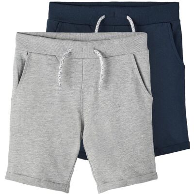 name it Nkmvermo 2P Long Swe Shorts Unb F Noos 158 GREY MELANGE 158 name it Nkmvermo 2P Long Swe Shorts Unb F Noos 158 GREY MELANGE 158