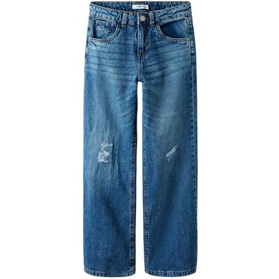 name it Nkfrose Wide Hw Jeans Destr 1411-Be Noos 164 DARK BLUE DENIM 164 name it Nkfrose Wide Hw Jeans Destr 1411-Be Noos 164 DARK BLUE DENIM 164