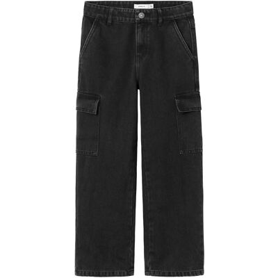 name it Nkfrose Wide Hw Cargo Jeans 6190-Bs Noos 116 BLACK 116 name it Nkfrose Wide Hw Cargo Jeans 6190-Bs Noos 116 BLACK 116
