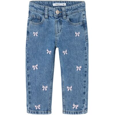 name it Nmfbella Mom Emb Jeans 3285-Be Noos 86 MEDIUM BLUE DENIM 86 name it Nmfbella Mom Emb Jeans 3285-Be Noos 86 MEDIUM BLUE DENIM 86